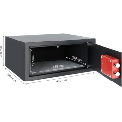 WARDROBE SAFETY BOX with key